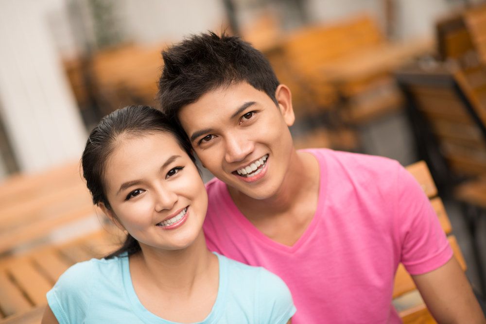 Smiling couple
