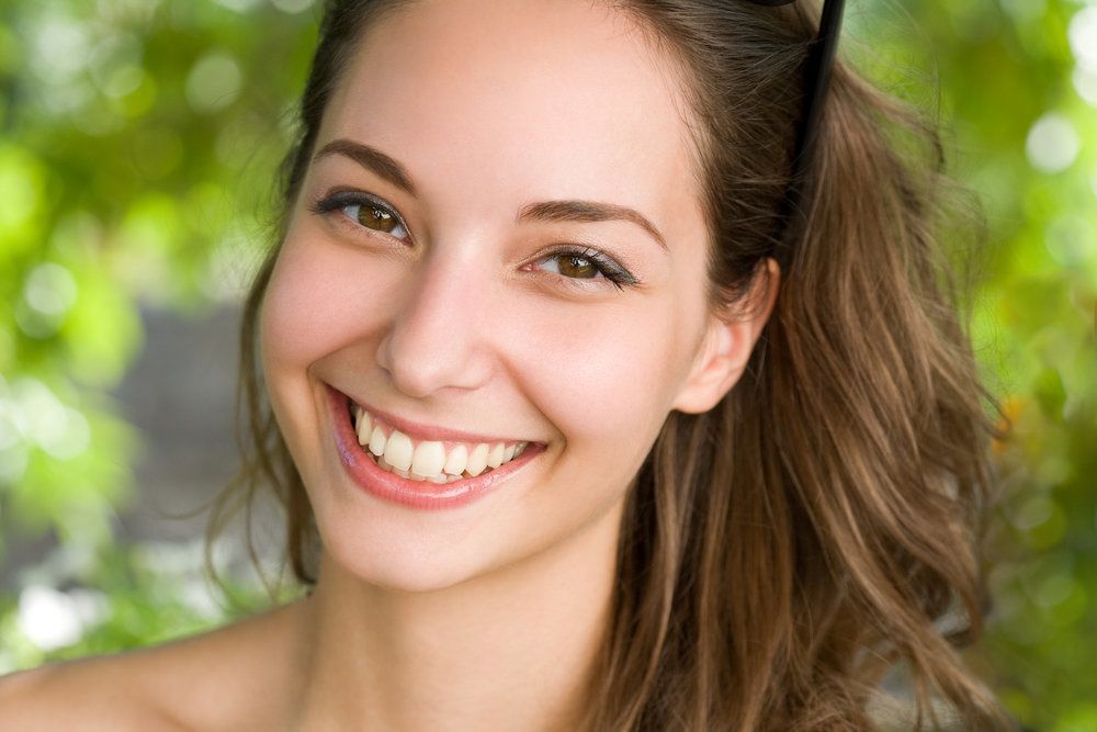 Girl with amazing smile